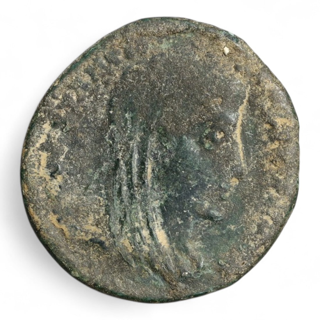 ROMAN EMPIRE: Imperial Authority - Bronze Coin, c. 1st-3rd Century AD, 15mm: Struck during the turbulent decades of the later Roman Empire, this 19mm bronze coin reflects the enduring symbolism of imperial control amidst crisis. Its compact yet deliberate design likely feature