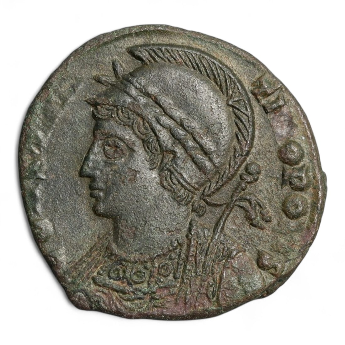 ROMAN EMPIRE: Imperial Authority - Bronze Coin, c. 1st-3rd Century AD, 16mm: Struck during the turbulent decades of the later Roman Empire, this 19mm bronze coin reflects the enduring symbolism of imperial control amidst crisis. Its compact yet deliberate design likely feature