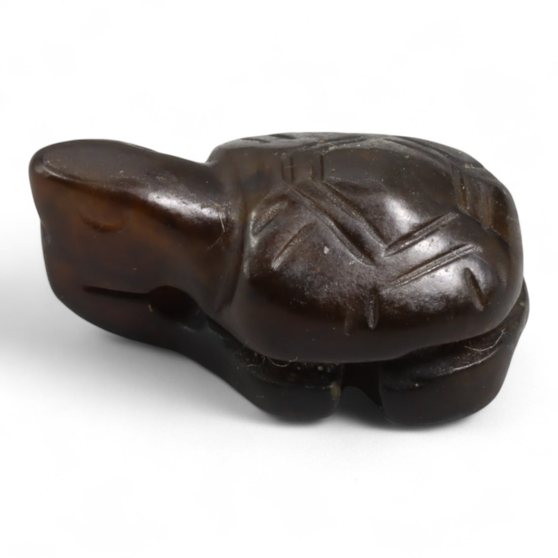 Antique Chinese Qing Dynasty Carved Jade Turtle Bead, c. 18th-19th Century, 2.2cm, 4g (1 of 3)