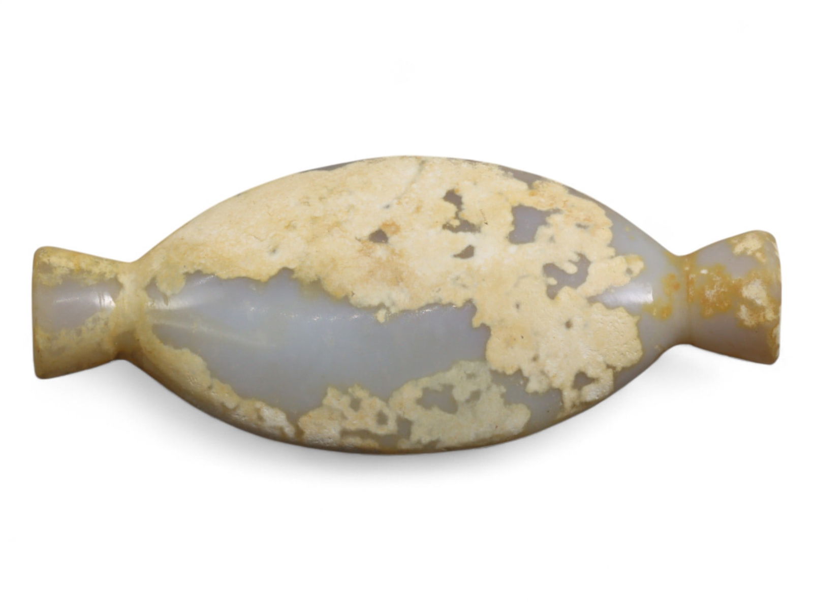 Ancient Near Eastern Collared Carnelian Amulet Bead, c. 2nd-1st Millennium BC, 5.1cm, 10g (1 of 2)