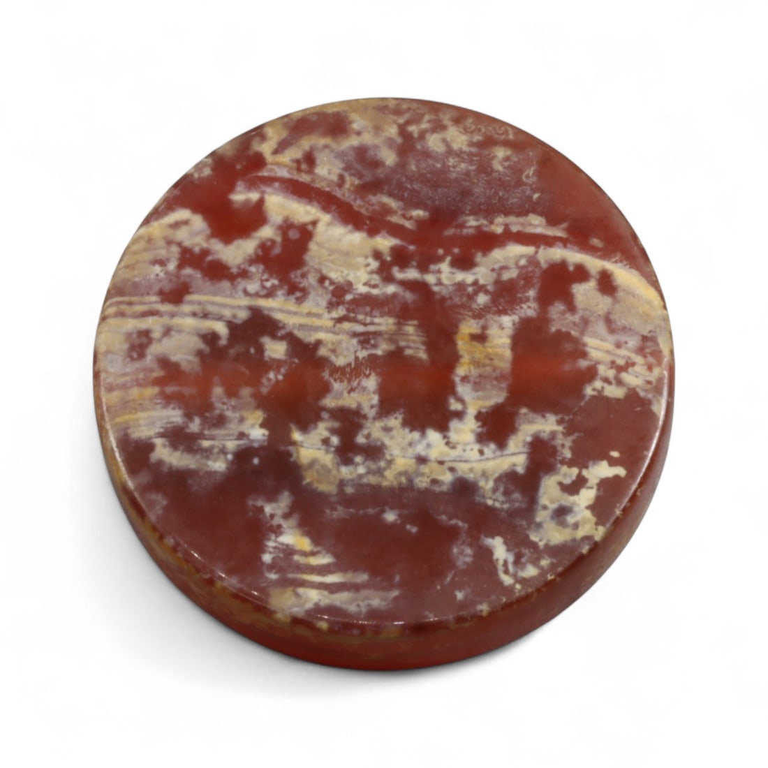Ancient Mesopotamian Carnelian Disc Amulet, c. 2nd-1st Millennium BC, 3cm, 11g (1 of 2)