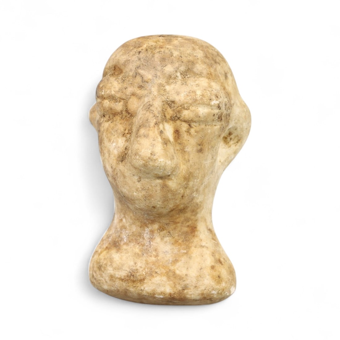 Ancient Bactrian Abstract Stone Idol Bust, c. 3rd-2nd Millennium BCE, 4cm, 28g (1 of 3)