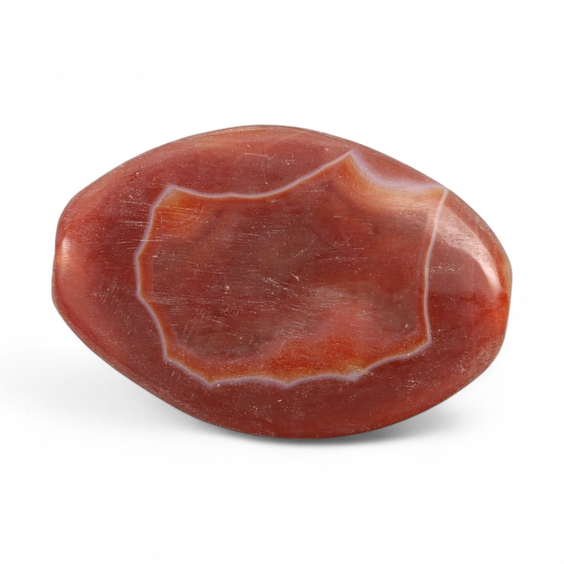 Ancient Persian-early Islamic Oval Agate Amulet Stone, c. 3rd-9th Century CE, 3x2cm, 6g (1 of 4)