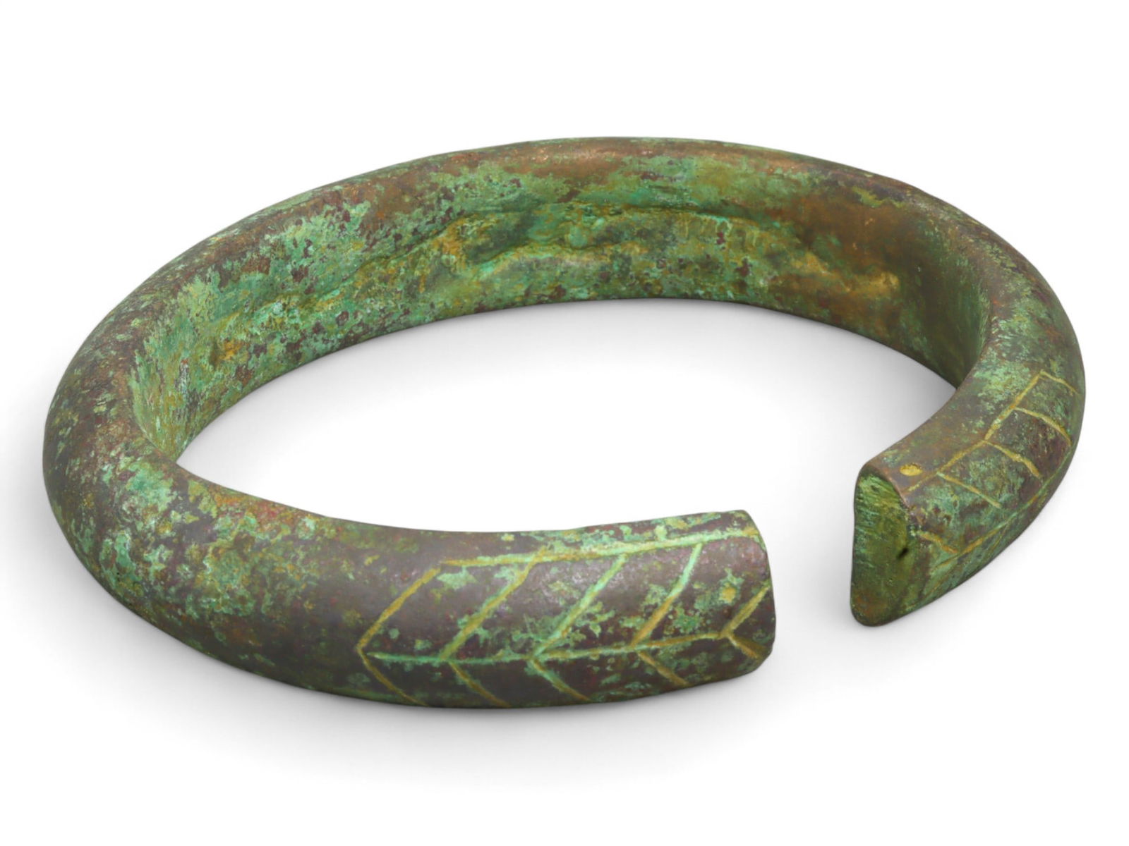 Ancient Roman Bronze Bracelet, c. 1st-3rd Century CE, 10cm, 257g (1 of 3)