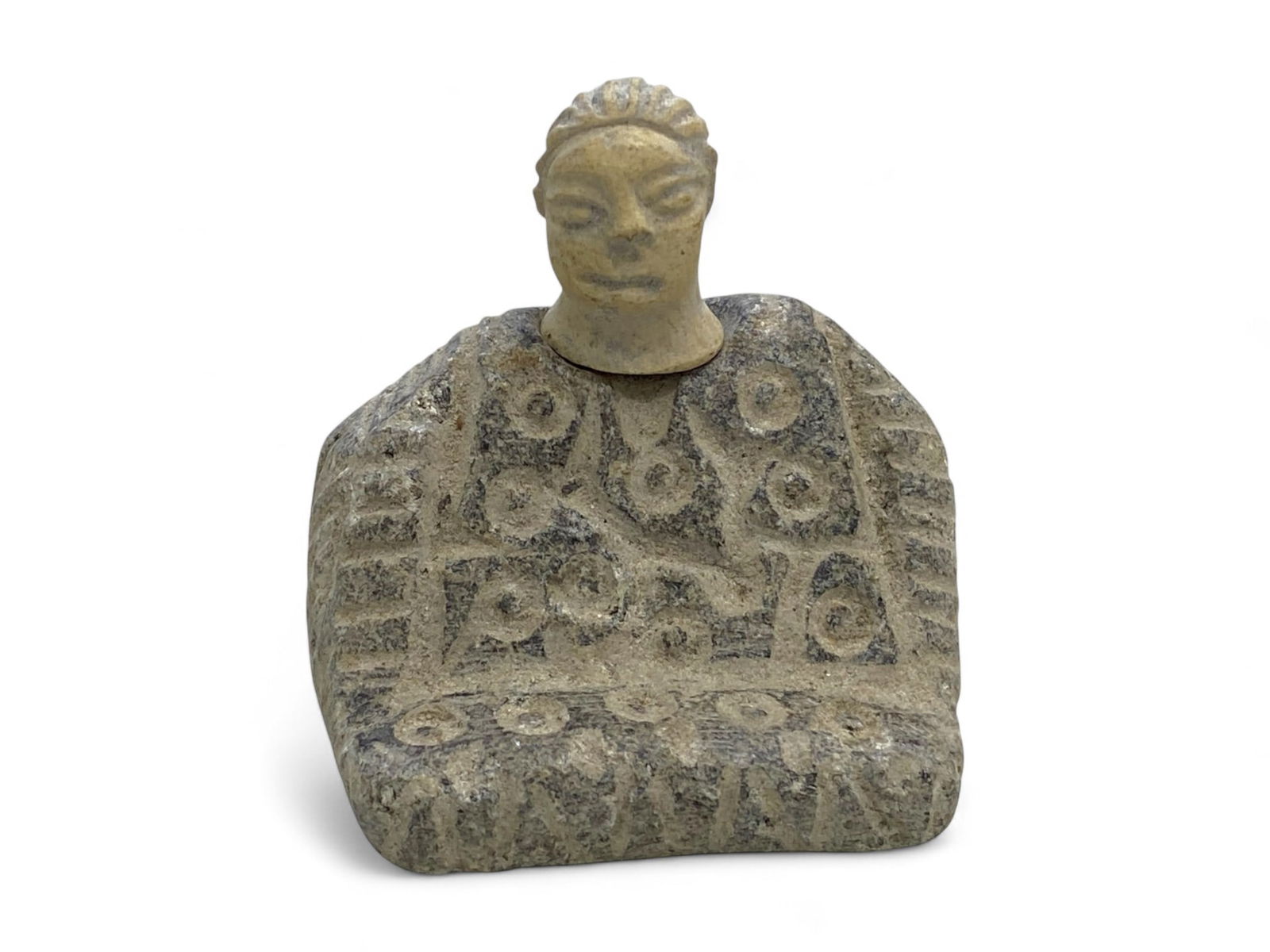 Ancient Bactrian Anthropomorphic Stone Idol, c. 2nd Millennium BCE, 6cm, 65g (1 of 2)