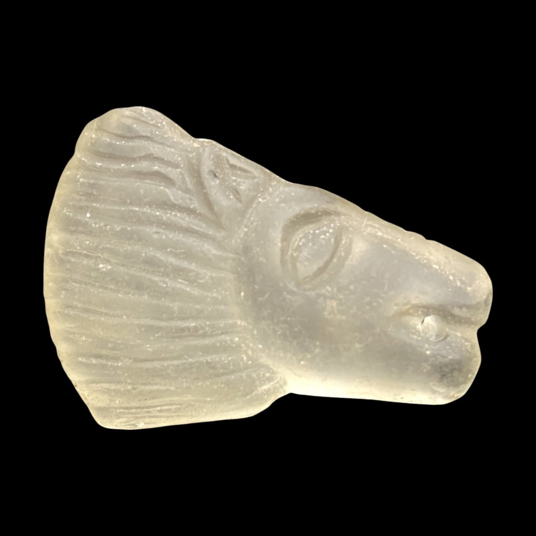 Ancient Sasanian Rock Crystal Amulet, c. 3rd-6th Century CE, 15g, 4.6cm (1 of 2)