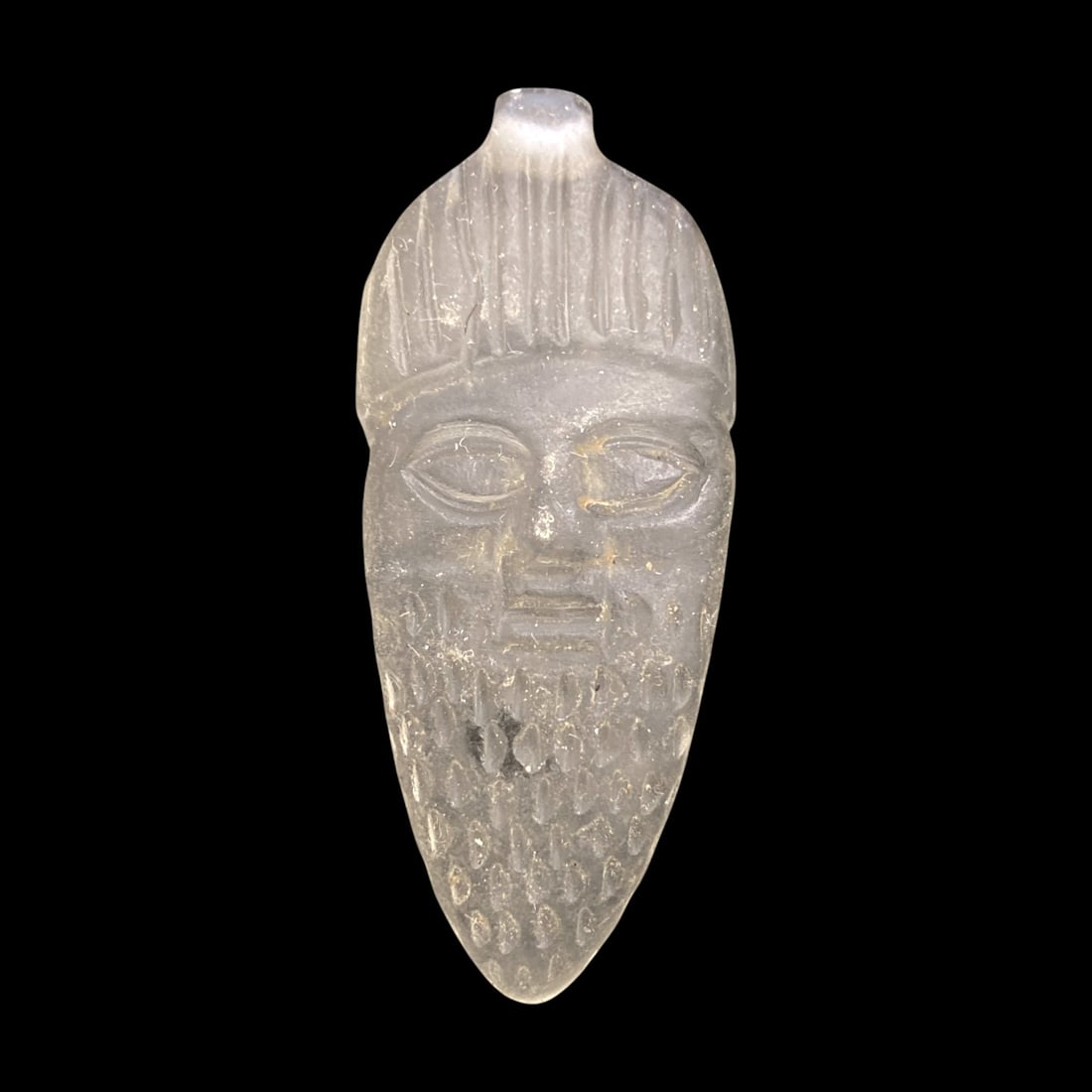 Ancient Sasanian Rock Crystal Amulet, c. 3rd-6th Century CE, 15g, 4.6cm (1 of 2)