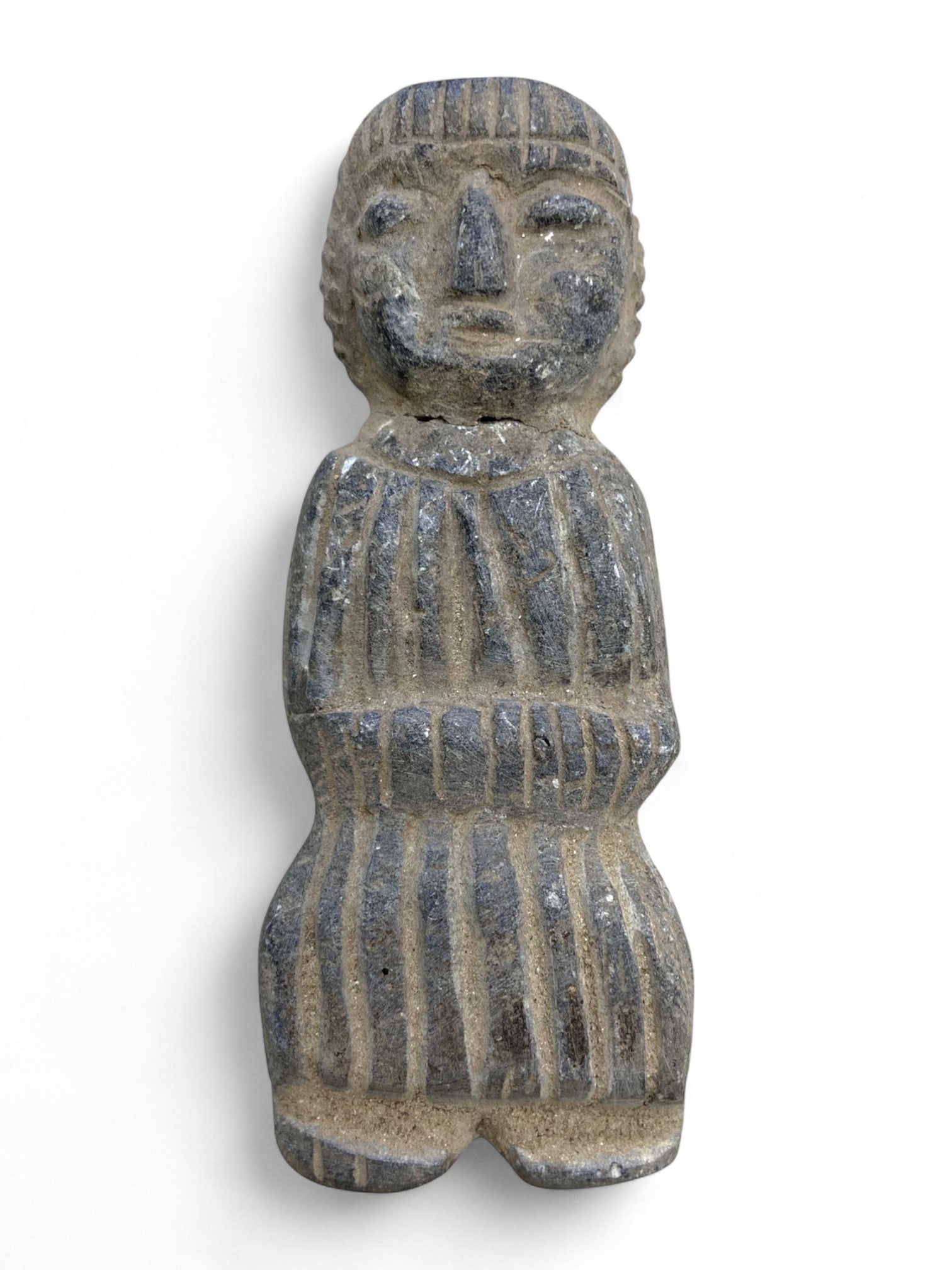Ancient Near Eastern Stone Idol Effigy, c. 2nd-1st Millennium BCE, 132g, 11cm (1 of 2)