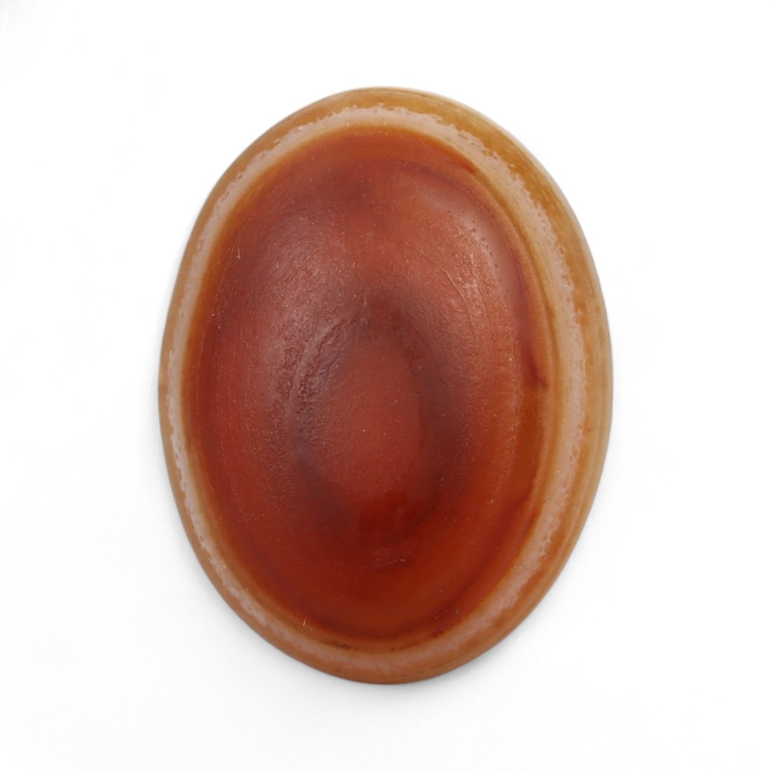 Antique Tibetan Luk Mik "Goat Eye" Agate Bead, c. 18th-19th Century, 2cm: This small yet captivating bead, measuring 2 cm, is a Tibetan "Luk Mik" or "Goat Eye" bead, carved from rich reddish-brown agate with a natural concentric eye formation at its center. The term "Luk Mi