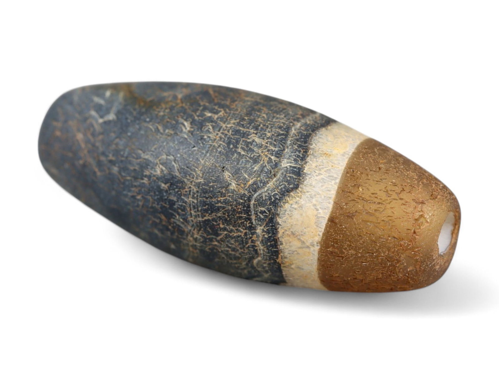 Ancient Indus Valley Banded Agate Lentoid Bead, c. 3rd Millennium BCE, 1.5cm (1 of 2)