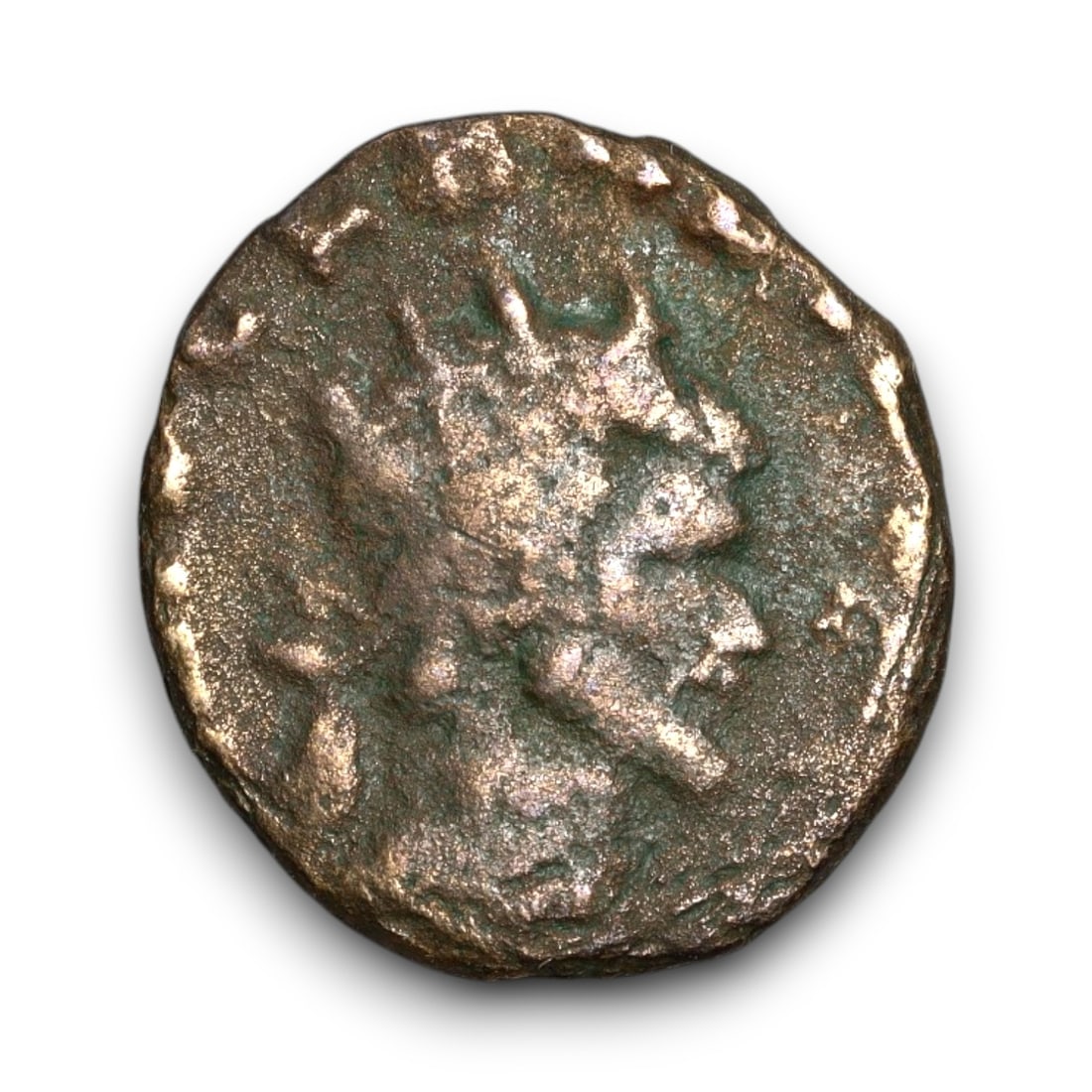 ROMAN EMPIRE: Imperial Authority - Bronze Coin, c. 1st-3rd Century AD, 16mm: Struck during the turbulent decades of the later Roman Empire, this bronze coin reflects the enduring symbolism of imperial control amidst crisis. Its compact yet deliberate design likely featured an