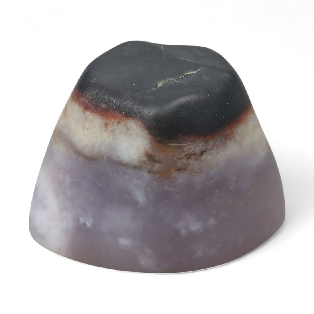 Ancient Tibetan Carnelian and Agate Eye Bead, Unique Pattern, c. 12th-15th Century CE, 2.5cm (1 of 2)