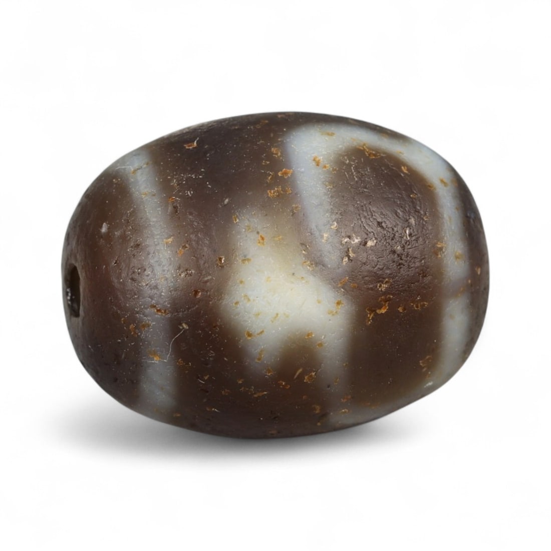 Antique Tibetan Etched Agate Dzi-Style Bead, c. 19th-20th Century, 2cm (1 of 2)