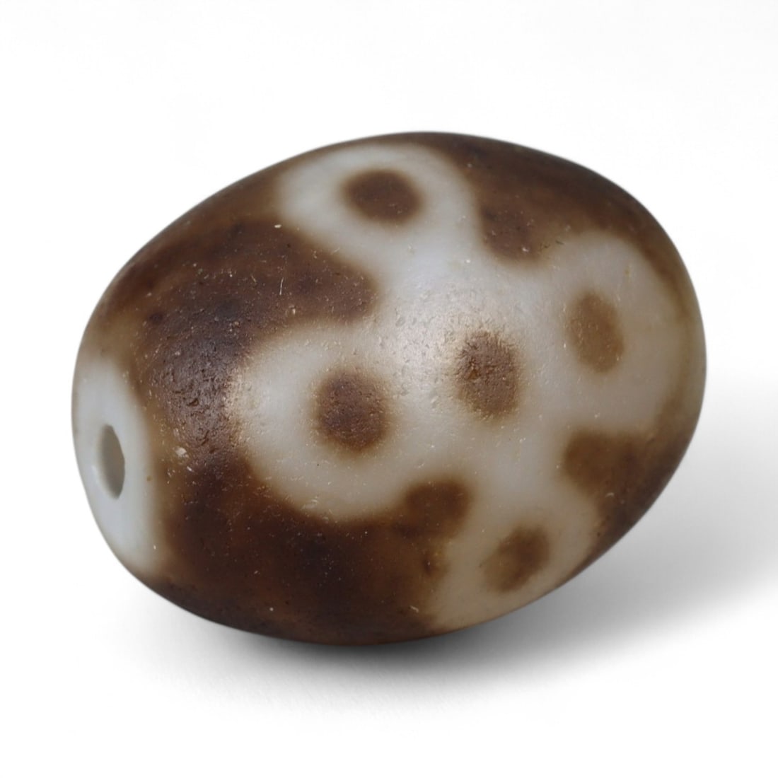 Antique Tibetan Etched Agate Dzi-Style Bead, c. 19th-20th Century, 2cm (1 of 2)