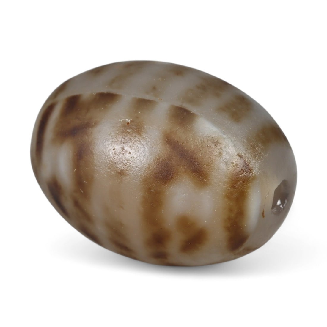 Antique Tibetan Etched Agate Dzi-Style Bead, c. 19th-20th Century, 2cm (1 of 2)