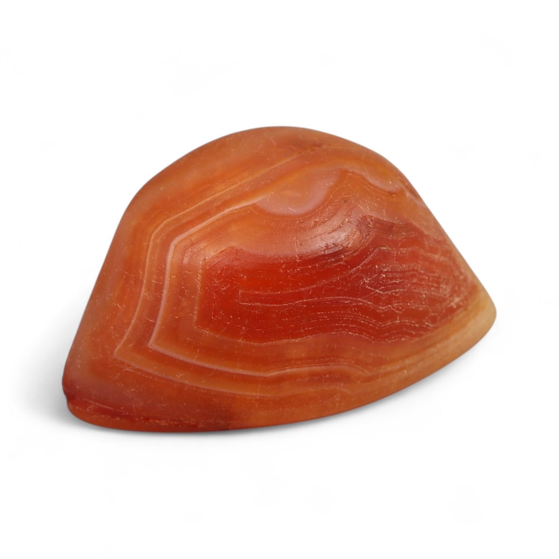 Ancient Tibetan Carnelian and Agate Eye Bead, Unique Pattern, c. 12th-15th Century CE, 2.5cm (1 of 2)