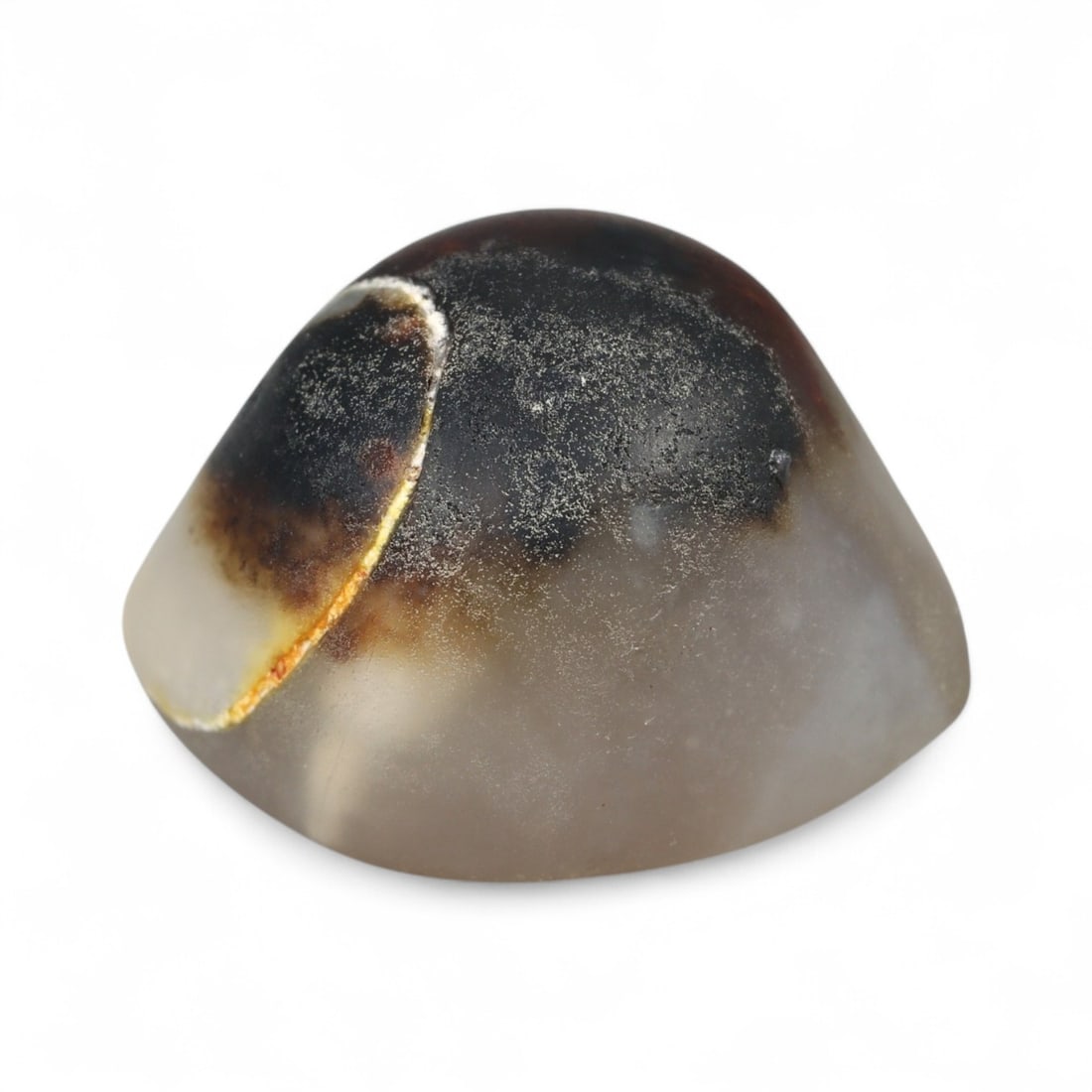 Ancient Tibetan Carnelian and Agate Eye Bead, Unique Pattern, c. 12th-15th Century CE, 2.5cm (1 of 2)