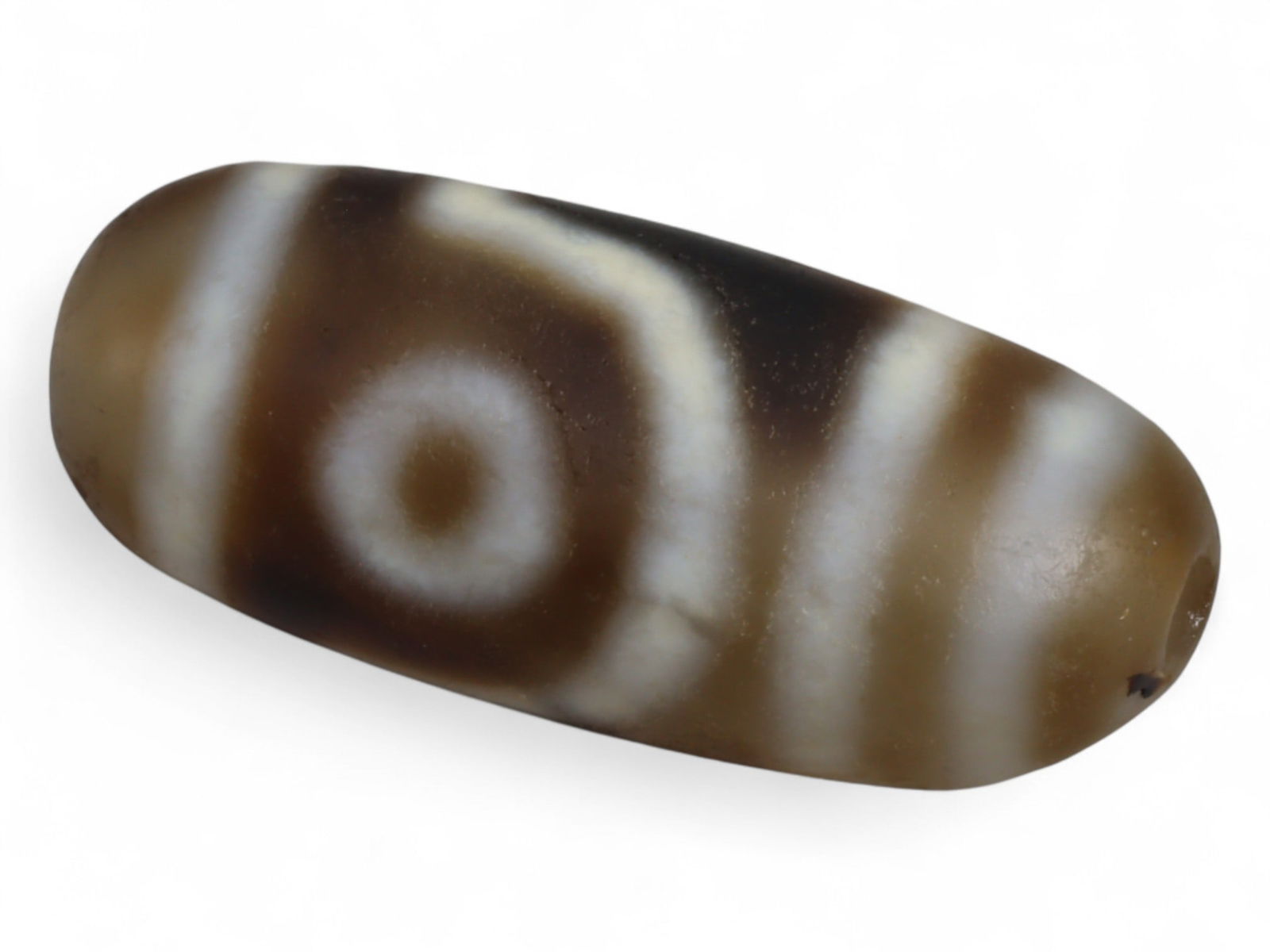 Antique Tibetan One-Eyed Dzi Agate Bead, c. 18th-19th Century, 3cm (1 of 2)