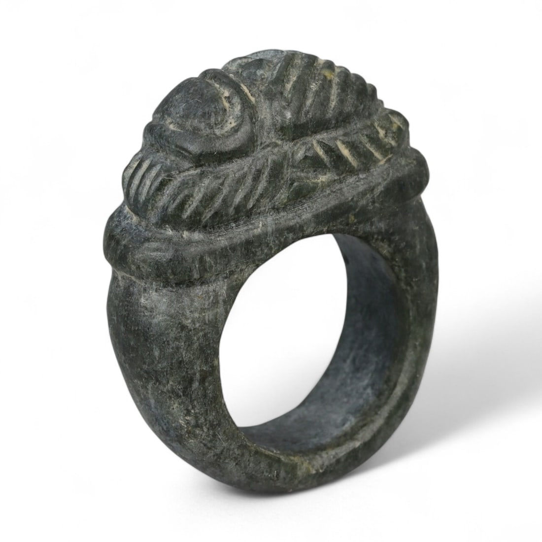 Ancient Parthian Scarab Carved Stone Ring, c. 2nd-3rd Century CE, 3.5cm (1 of 2)