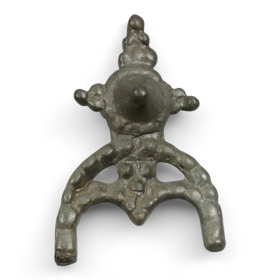 Ancient Viking Bronze Lunar Talismanic Pendant, c. 9th-11th Century CE, 2g (1 of 2)