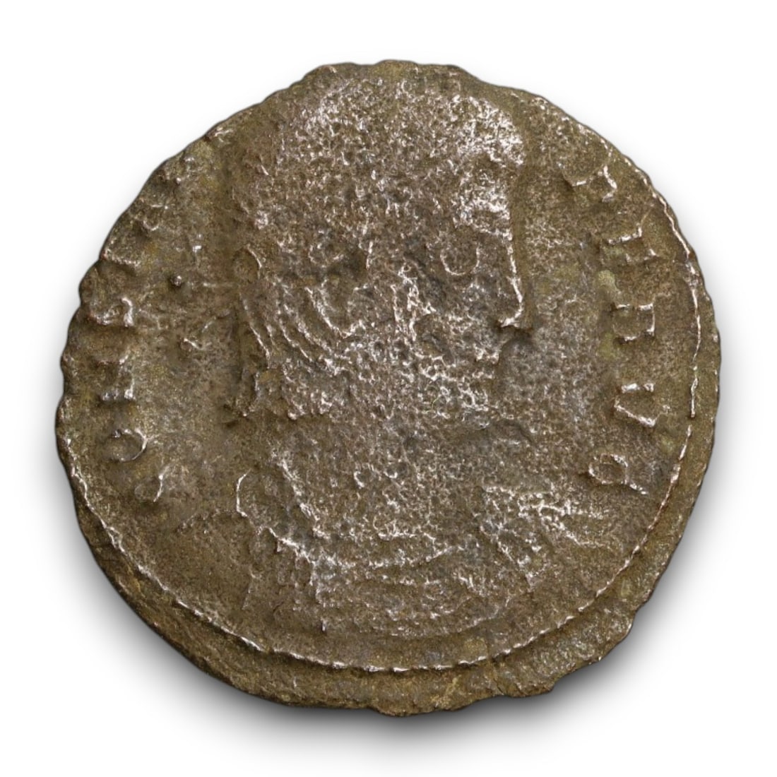 ROMAN EMPIRE: Imperial Authority - Bronze Coin, c. 1st-3rd Century AD, 17mm: Struck during the turbulent decades of the later Roman Empire, this 19mm bronze coin reflects the enduring symbolism of imperial control amidst crisis. Its compact yet deliberate design likely feature