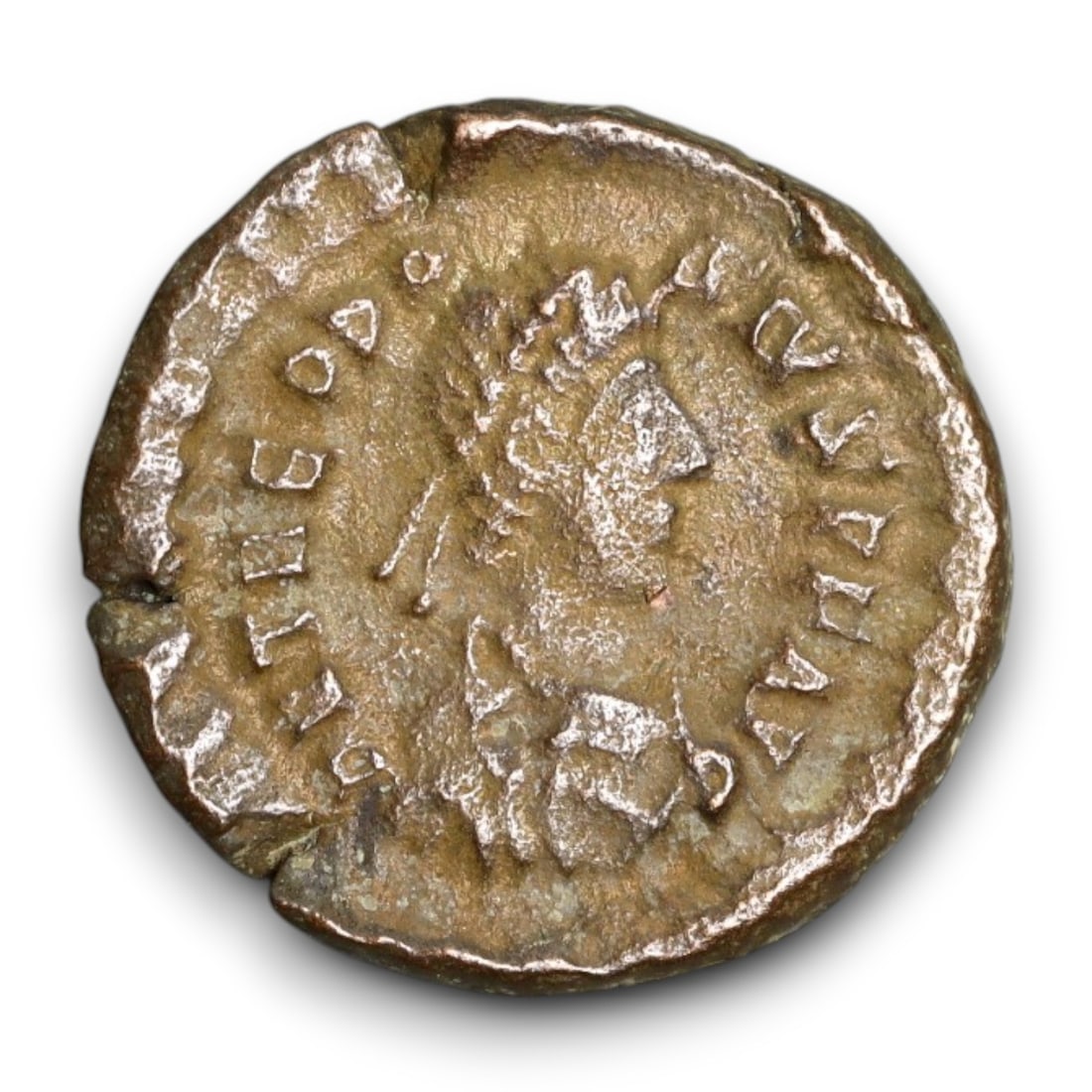 ROMAN EMPIRE: Imperial Authority - Bronze Coin, c. 1st-3rd Century AD, 15mm: Struck during the turbulent decades of the later Roman Empire, this 19mm bronze coin reflects the enduring symbolism of imperial control amidst crisis. Its compact yet deliberate design likely feature