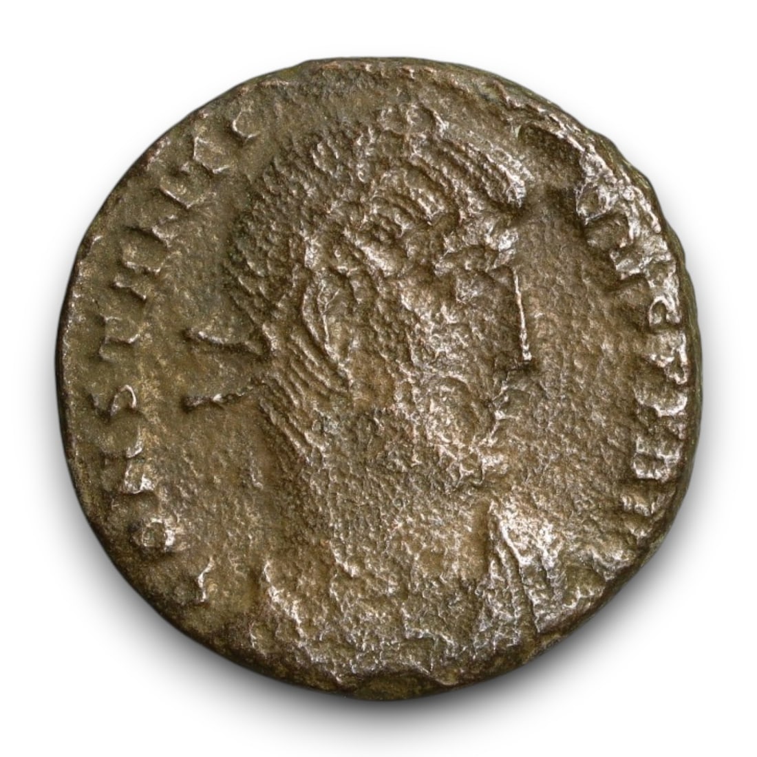 ROMAN EMPIRE: Imperial Authority - Bronze Coin, c. 1st-3rd Century AD, 16mm: Struck during the turbulent decades of the later Roman Empire, this 19mm bronze coin reflects the enduring symbolism of imperial control amidst crisis. Its compact yet deliberate design likely feature