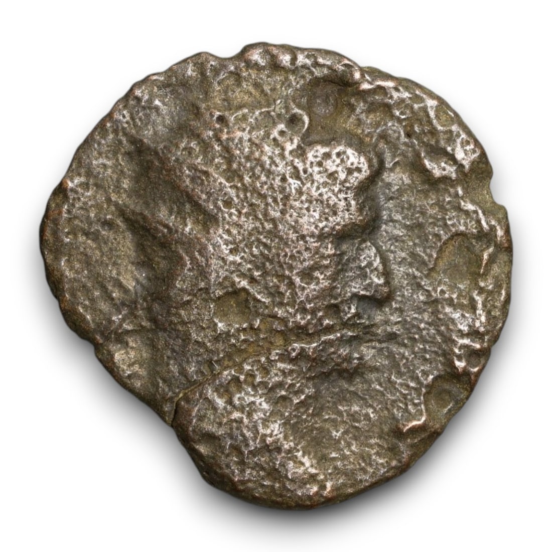 ROMAN EMPIRE: Imperial Authority - Bronze Coin, c. 1st-3rd Century AD, 17mm: Struck during the turbulent decades of the later Roman Empire, this 19mm bronze coin reflects the enduring symbolism of imperial control amidst crisis. Its compact yet deliberate design likely feature