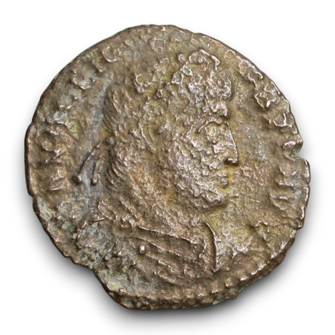 ROMAN EMPIRE: Imperial Authority - Bronze Coin, c. 1st-3rd Century AD, 18mm: Struck during the turbulent decades of the later Roman Empire, this 19mm bronze coin reflects the enduring symbolism of imperial control amidst crisis. Its compact yet deliberate design likely feature