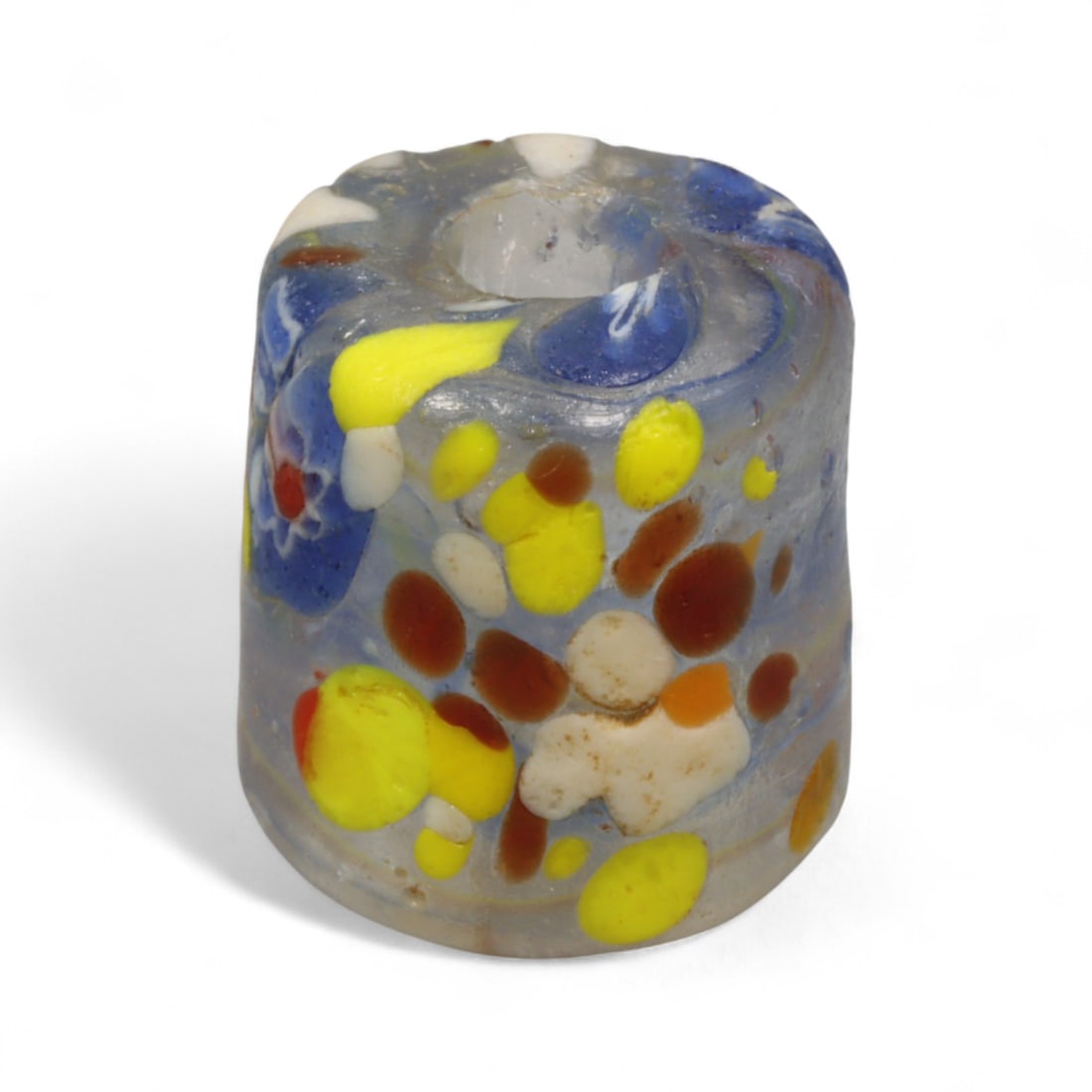 Antique Venetian Glass Trade Bead Collection, 19th-20th Century, 2cm: This collection of antique Venetian glass beads reflects the enduring artistry of one of the world's most renowned bead-making centers. Produced in Venice during the 19th-20th century, these beads emb