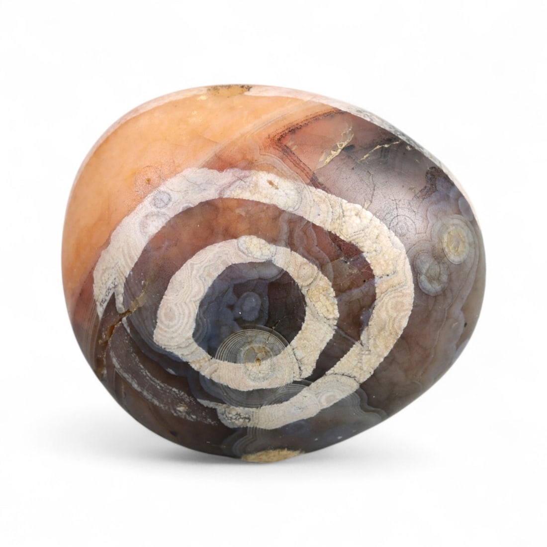 Ancient Silk Road Indo-Himalayan Etched Carnelian Bead, c. 8th-12th Century CE, 2cm: This rare etched carnelian bead originates from the Indo-Himalayan region, dating to the 8th-12th century CE, a period when sacred art and long-distance trade flourished across northern India, Nepal, 