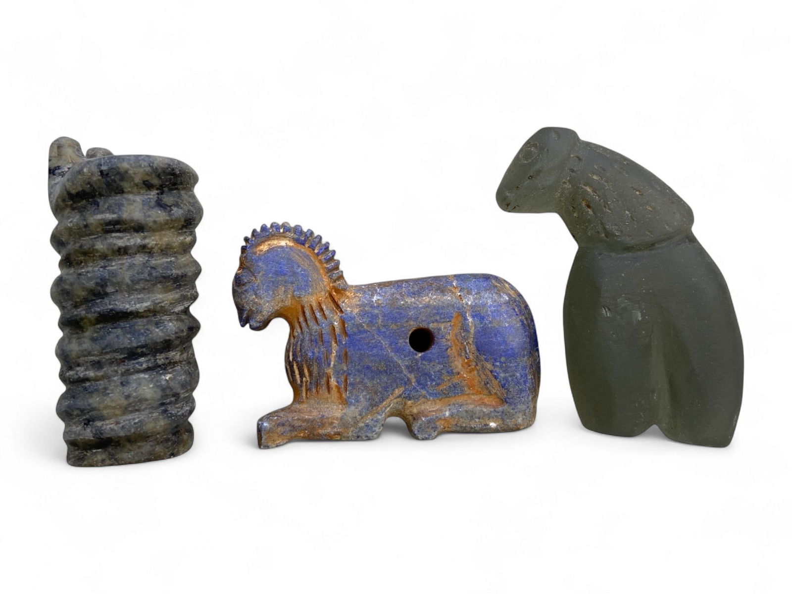 Ancient Near Eastern Zoomorphic and Abstract Stone Amulets, c. 2nd-1st Millennium BCE, 175g (1 of 1)