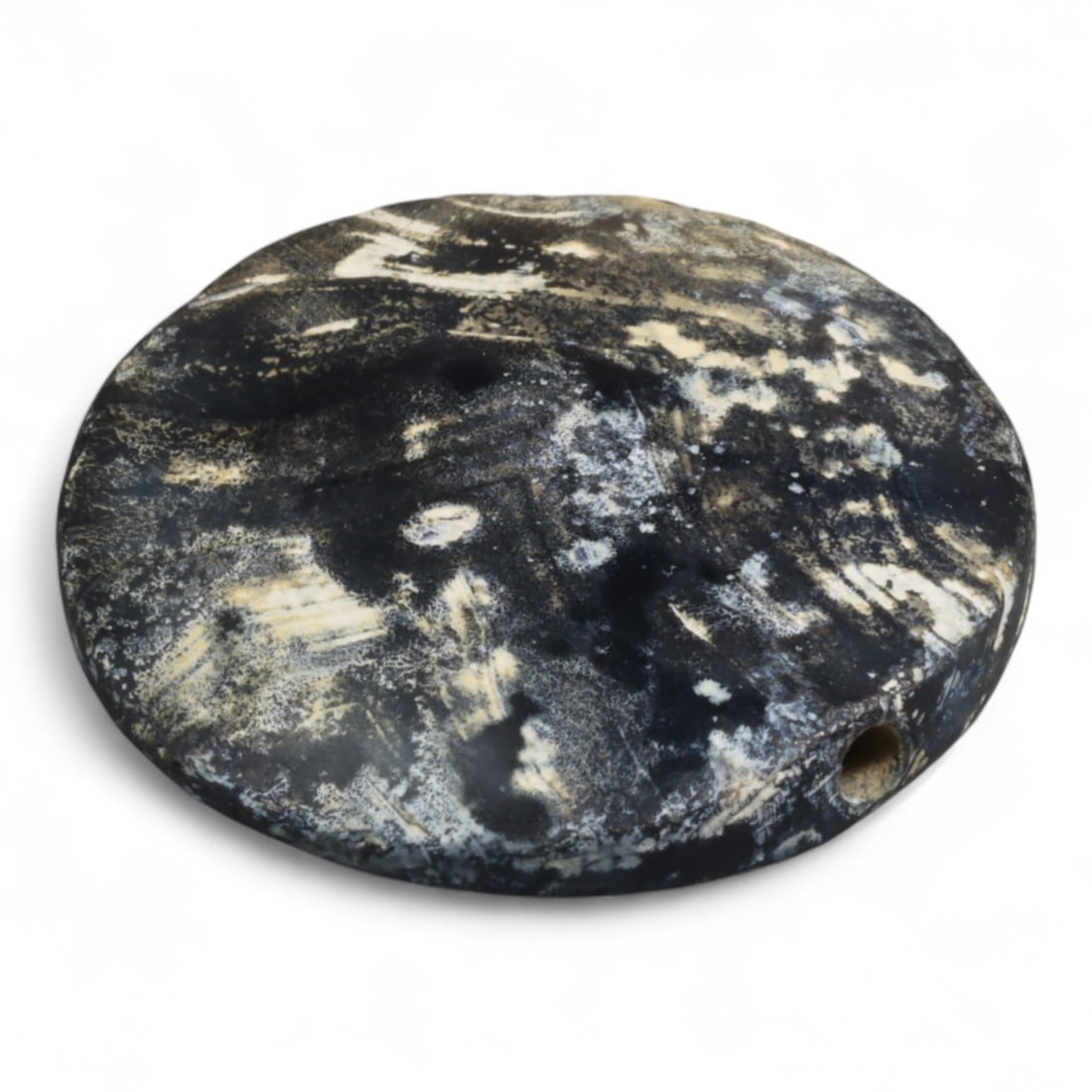 Ancient Mesopotamian Carnelian Disc Amulet, c. 2nd-1st Millennium BC, 2.4cm, 4g (1 of 2)