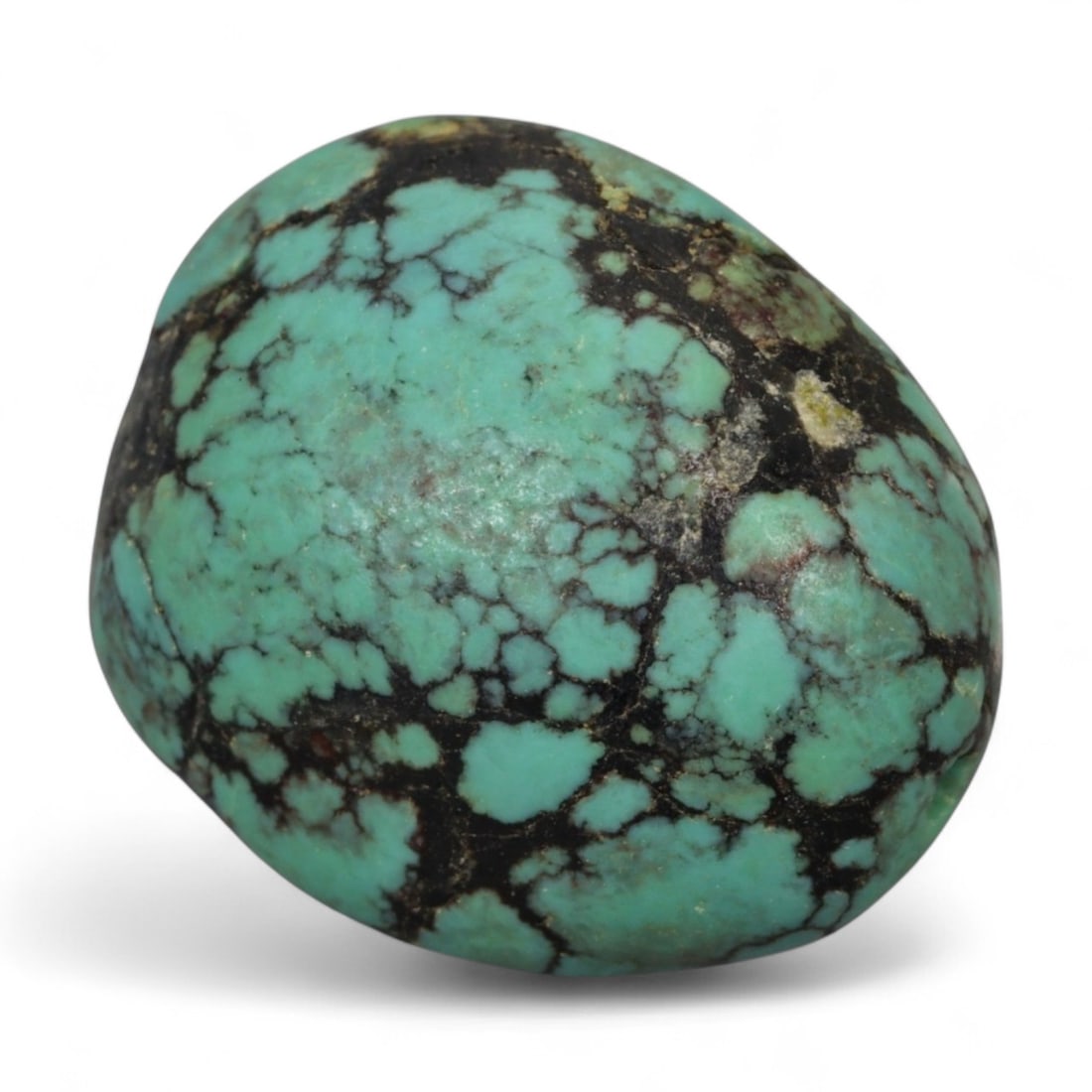 Antique Tibetan Mala Prayer Turquoise Amulet Bead, c. 18th-19th Century, 2cm, 6g (1 of 2)