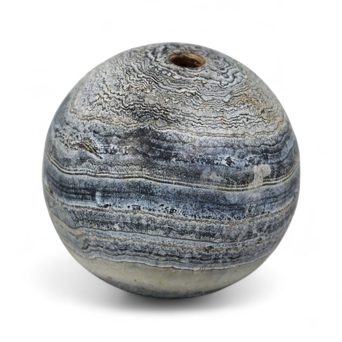 Antique Tibetan Chung Dzi Prayer Bead, c. 12th-16th Century CE 1.3cm (1 of 2)