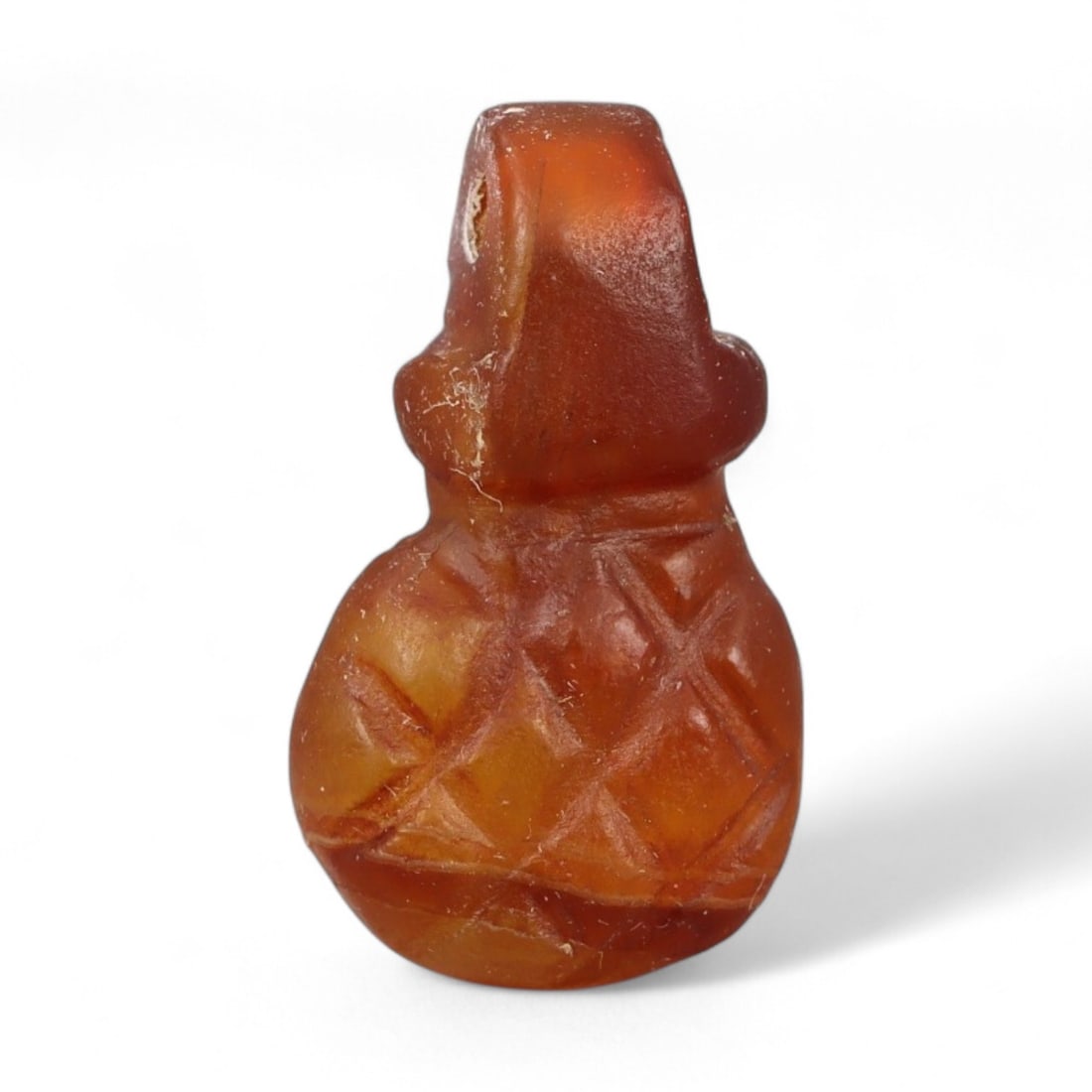 Ancient Coptic Egyptian Carnelian Amulet Bead, c. 4th-7th Century CE, 1.8cm (1 of 2)