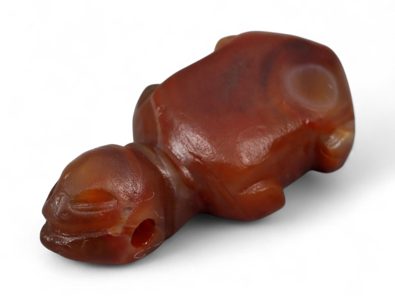 Ancient Coptic Egyptian Carnelian Amulet Bead, c. 4th-7th Century CE, 2.5cm (1 of 3)