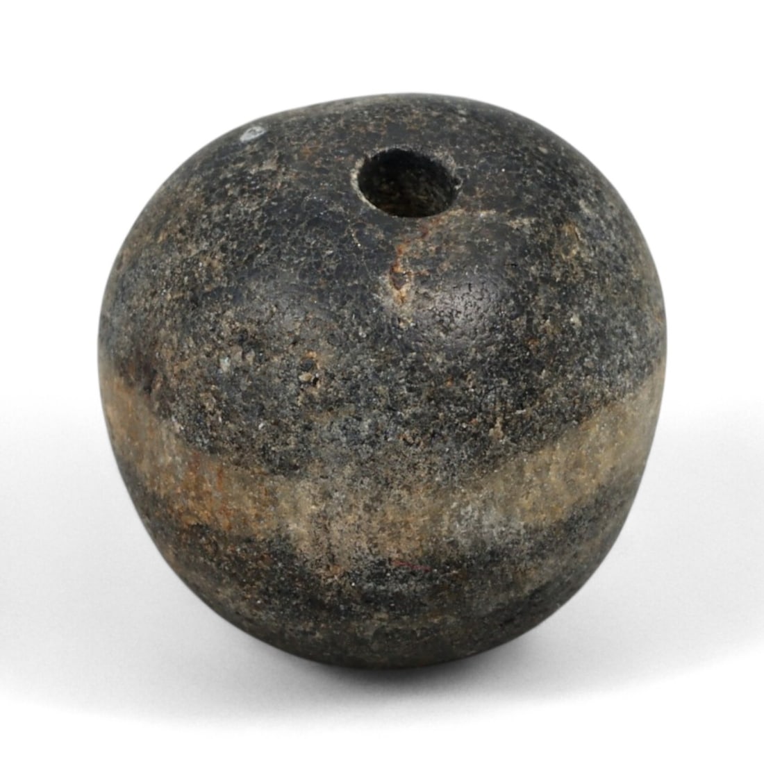 Antique Tibetan Chung Dzi Prayer Bead, c. 12th-16th Century CE 1.2cm (1 of 2)