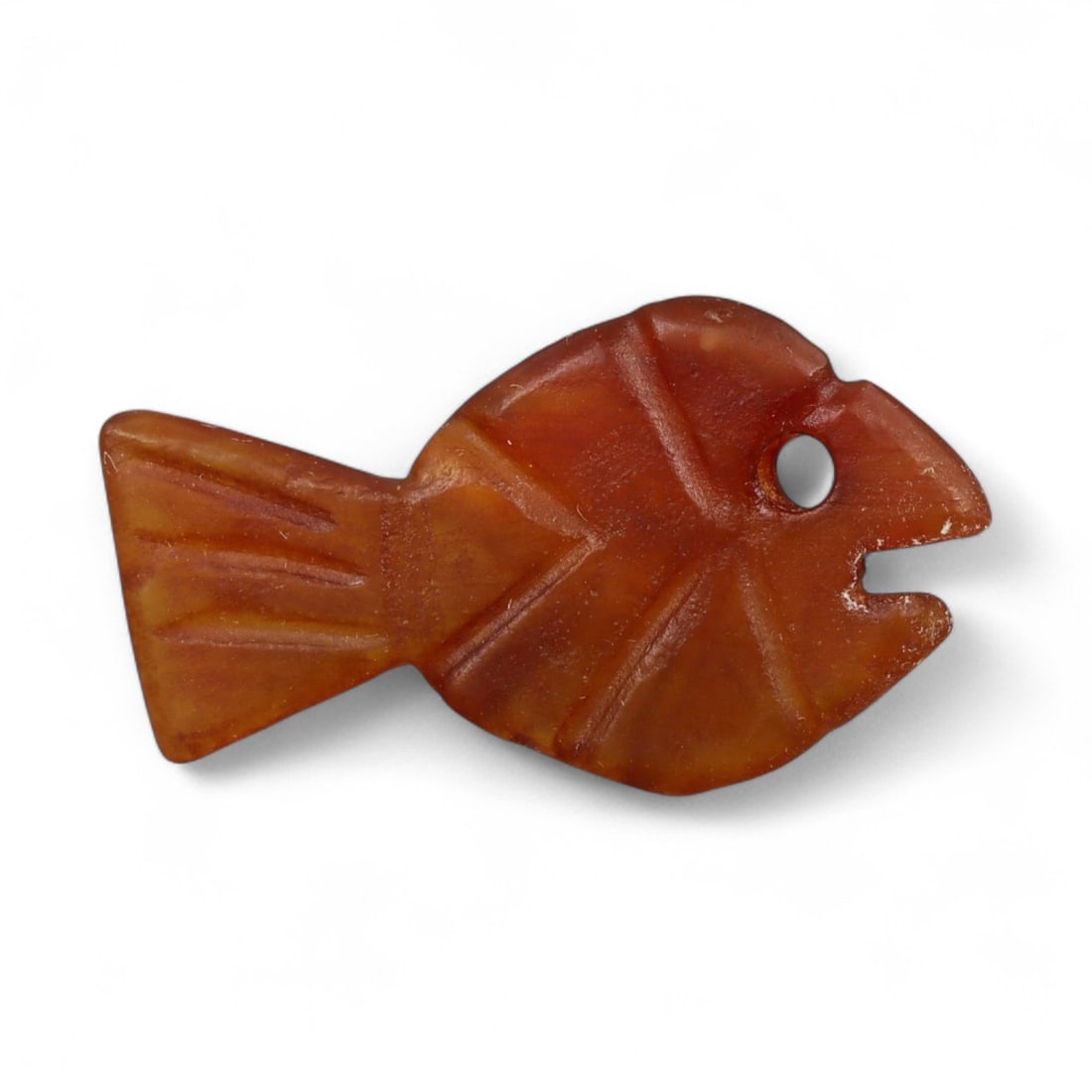 Ancient Coptic Egyptian Carnelian Amulet Bead, c. 4th-7th Century CE, 2.3cm (1 of 2)