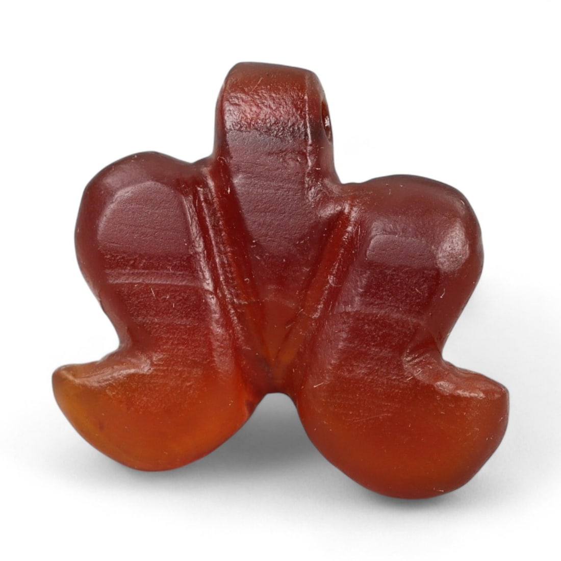Ancient Coptic Egyptian Carnelian Amulet Bead, c. 4th-7th Century CE, 1.9cm (1 of 2)