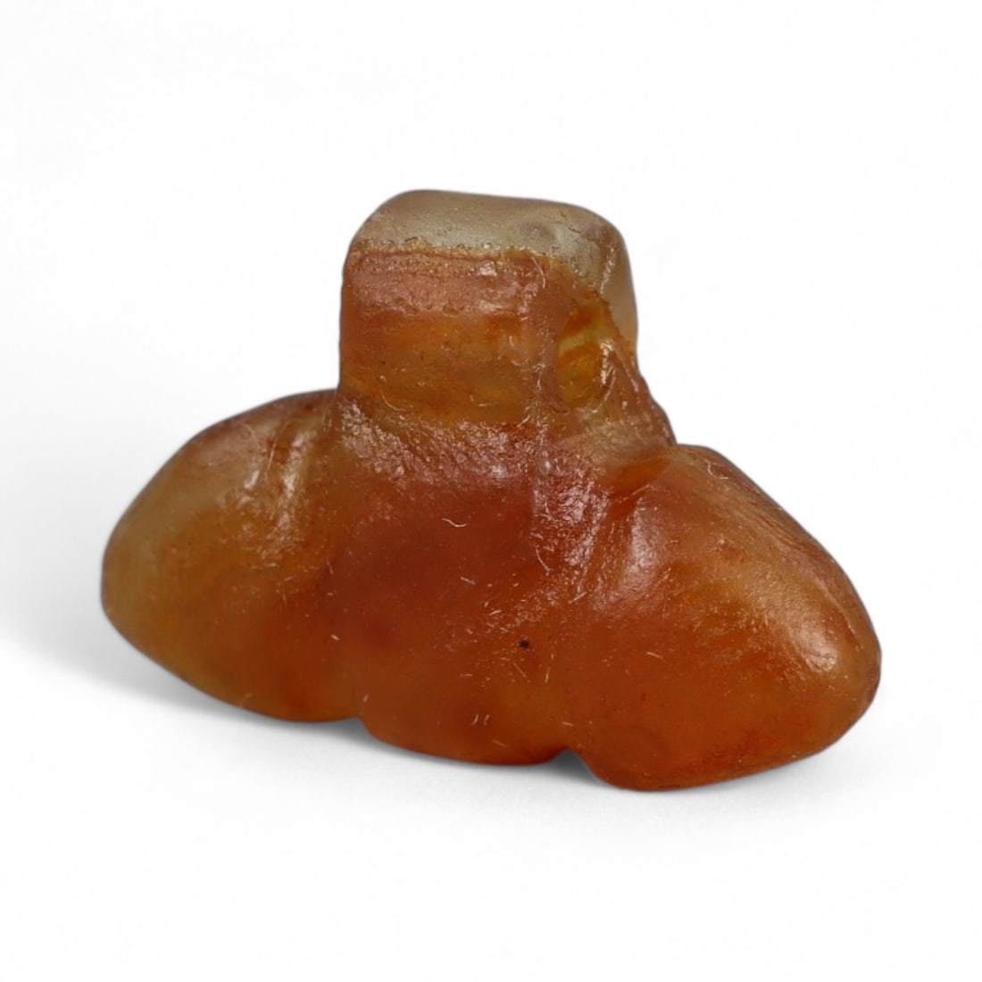 Ancient Coptic Egyptian Carnelian Amulet, c. 4th-7th Century CE, 1.3cm (1 of 2)