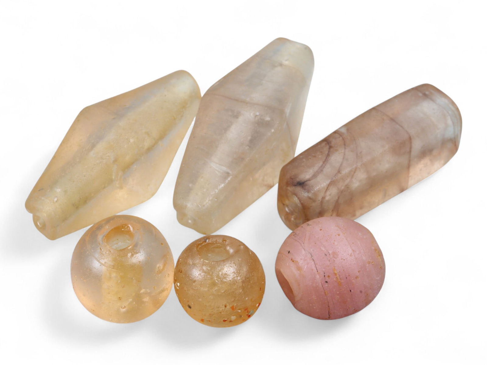 Antique Venetian Handcrafted Mixed Glass Beads Lot, c. 19th-20th Century 1.2-3.9cm (1 of 1)