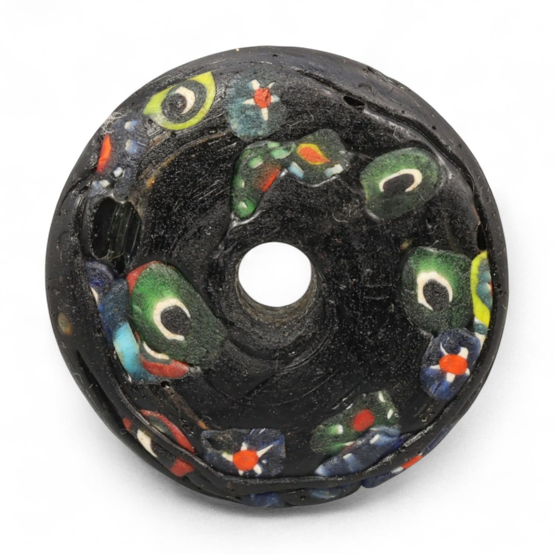 Antique Venetian Glass Trade Bead Collection, 19th-20th Century, 4cm: This collection of antique Venetian glass beads reflects the enduring artistry of one of the world's most renowned bead-making centers. Produced in Venice during the 19th-20th century, these beads emb