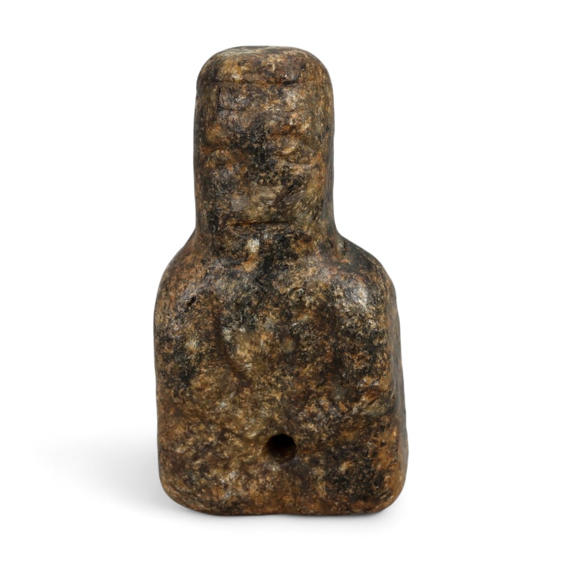 Ancient Sumerian Steatite Votive Idol, c. 2600-2300 BCE, H 5.5cm (1 of 3)
