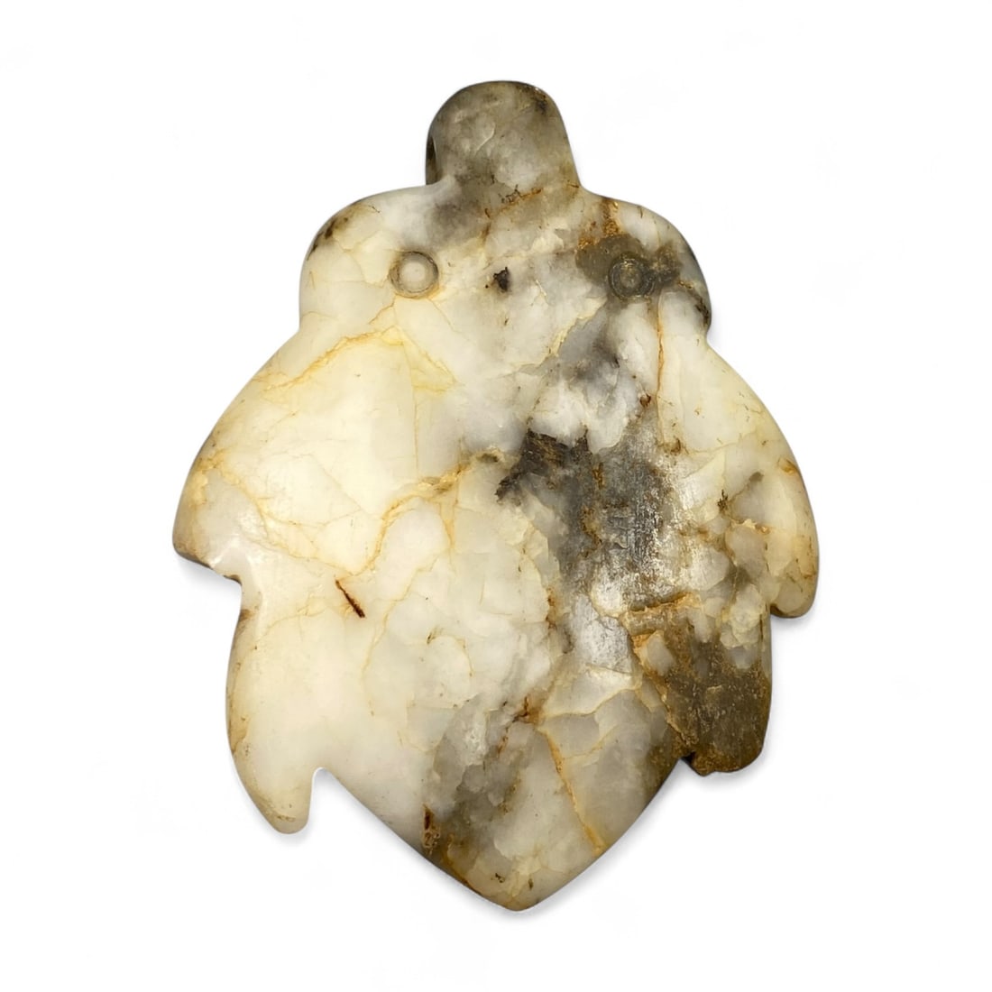 Ancient Himalayan Silk Road Bird-Form Jade Amulet, c. 2nd-1st Millennium BCE, 8x6.5cm (1 of 2)