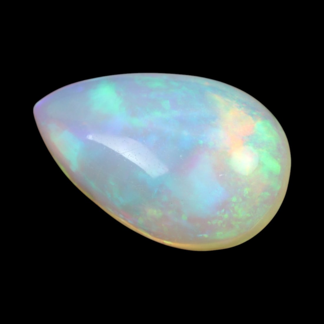 2.71 Carats Multi-Color Welo Opal Lot - Natural Ethiopian Stones: This radiant group of Welo opals displays a mesmerizing interplay of color that dances across the surface with every shift of light. Electric flashes of green, orange, and red ripple through a translu