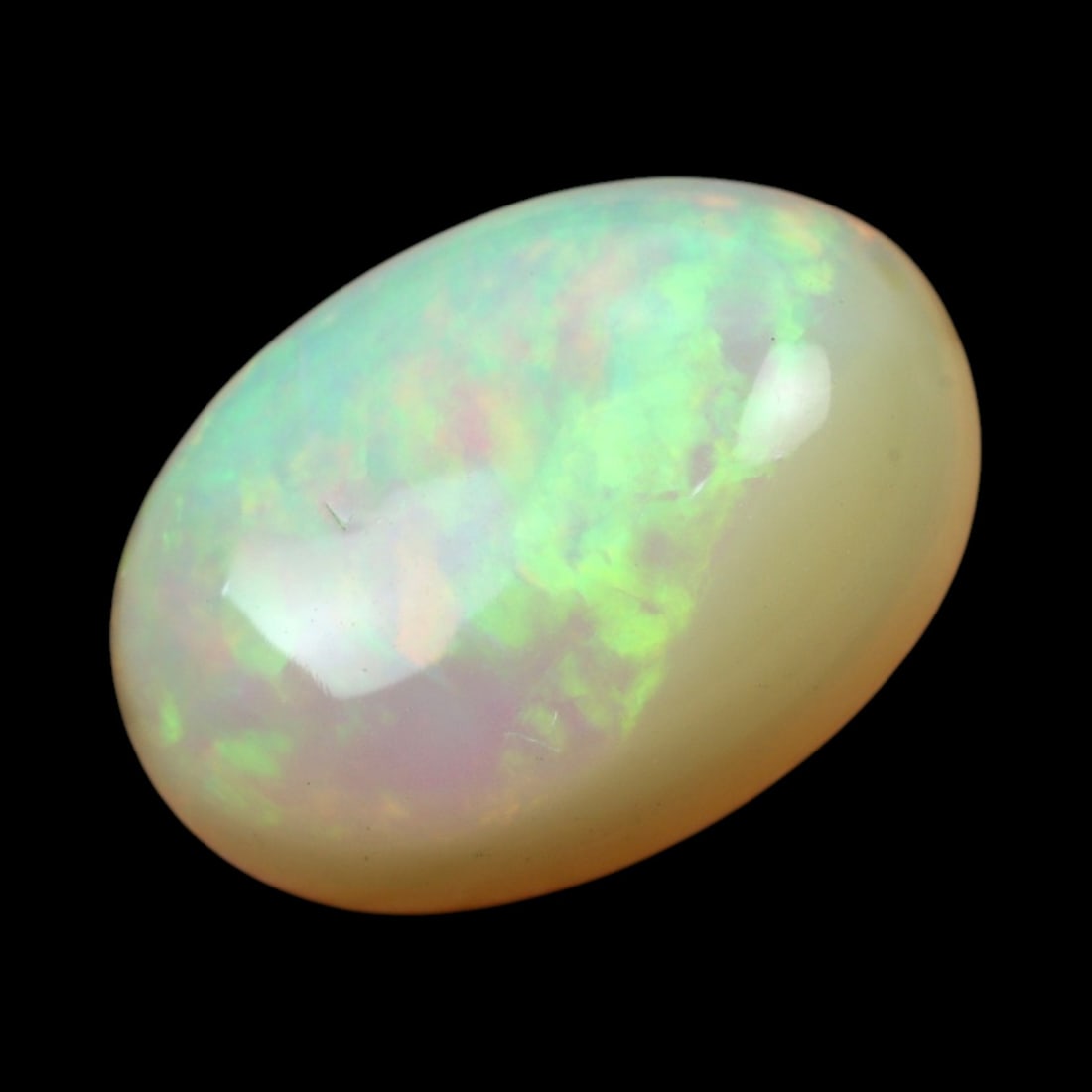 3.56 Carats Multi-Color Welo Opal Lot - Natural Ethiopian Stones: This radiant group of Welo opals displays a mesmerizing interplay of color that dances across the surface with every shift of light. Electric flashes of green, orange, and red ripple through a translu