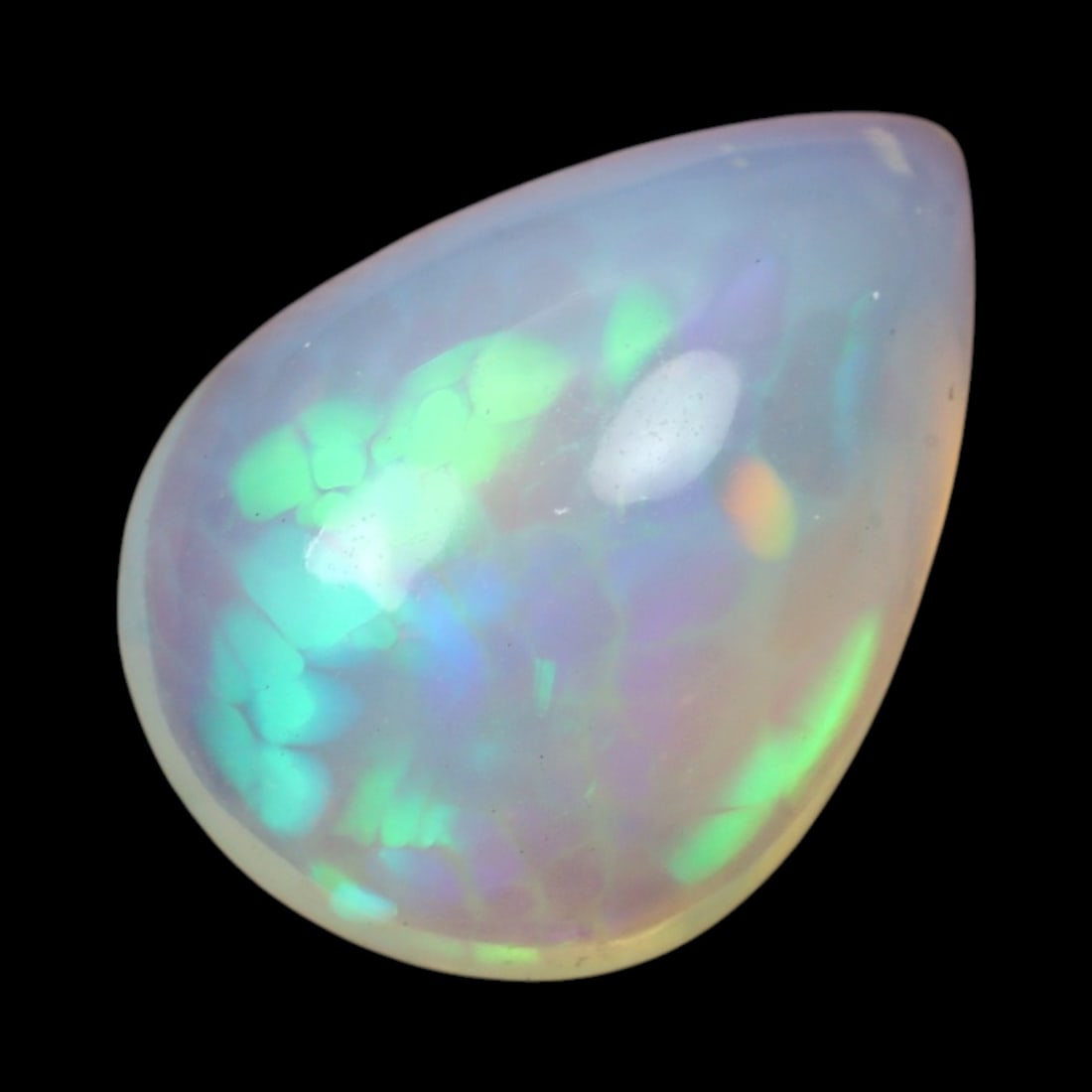 3.36 Carats Multi-Color Welo Opal Lot - Natural Ethiopian Stones: This radiant group of Welo opals displays a mesmerizing interplay of color that dances across the surface with every shift of light. Electric flashes of green, orange, and red ripple through a translu