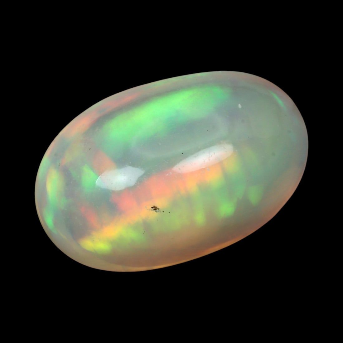 4.52 Carats Multi-Color Welo Opal Lot - Natural Ethiopian Stones: This radiant group of Welo opals displays a mesmerizing interplay of color that dances across the surface with every shift of light. Electric flashes of green, orange, and red ripple through a translu