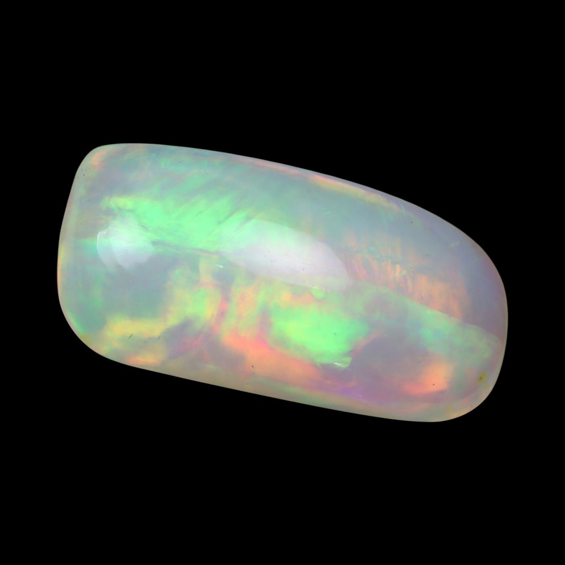 3.54 Carats Multi-Color Welo Opal Lot - Natural Ethiopian Stones: This radiant group of Welo opals displays a mesmerizing interplay of color that dances across the surface with every shift of light. Electric flashes of green, orange, and red ripple through a translu